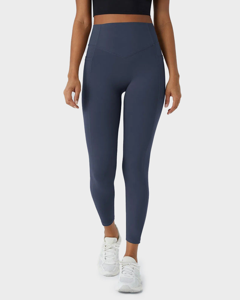 Sport-Leggings mit formendem Push-Up-Effekt und Taschen