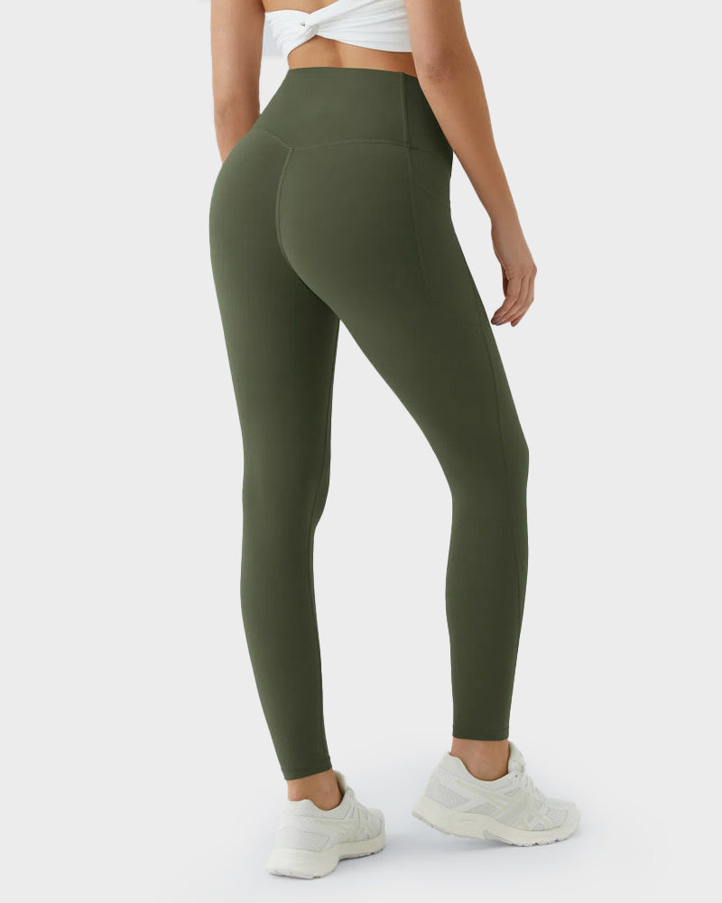 Sport-Leggings mit formendem Push-Up-Effekt und Taschen