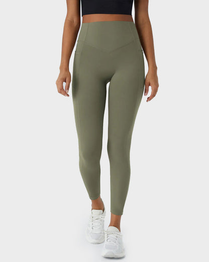 Sport-Leggings mit formendem Push-Up-Effekt und Taschen