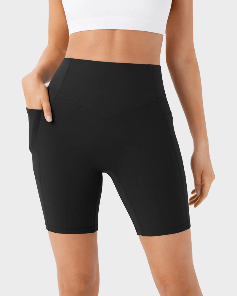 Formender Po-Sport-Short mit Taschen – 18 cm