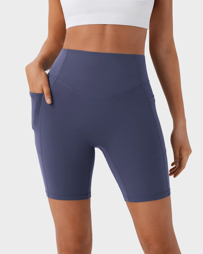 Formender Po-Sport-Short mit Taschen – 18 cm