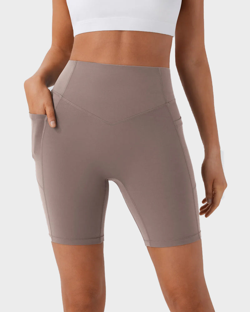 Formender Po-Sport-Short mit Taschen – 18 cm