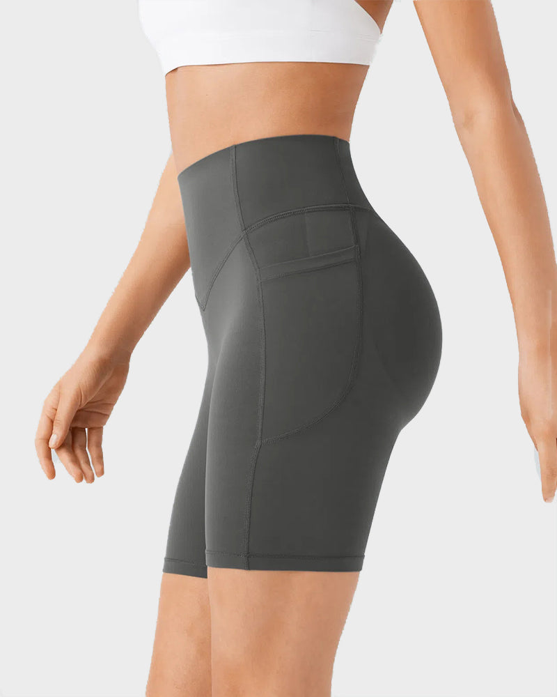 Formender Po-Sport-Short mit Taschen – 18 cm