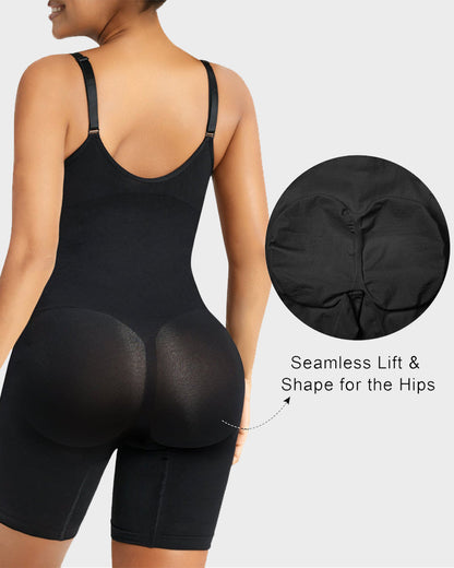 Tummy-Control Zipper Bodysuit Shapewear