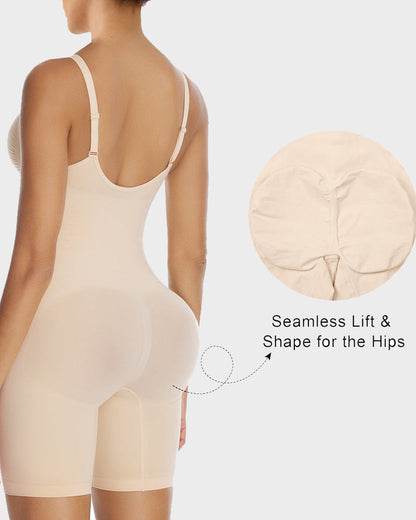 Tummy-Control Zipper Bodysuit Shapewear