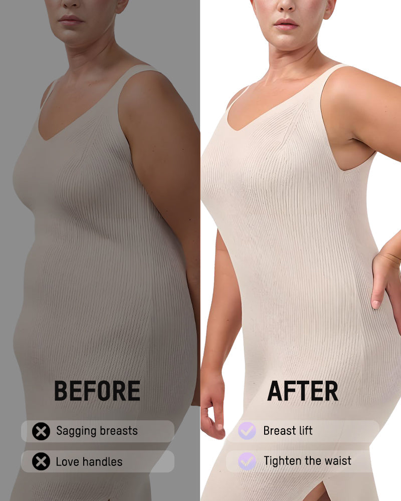 Tummy-Control Zipper Bodysuit Shapewear