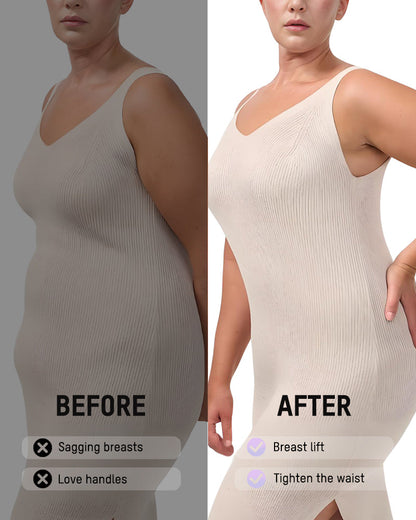 Tummy-Control Zipper Bodysuit Shapewear
