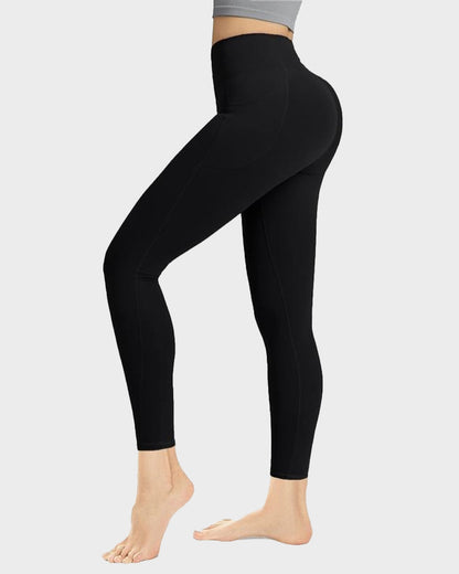 Sport-Leggings mit formendem Push-Up-Effekt und Taschen