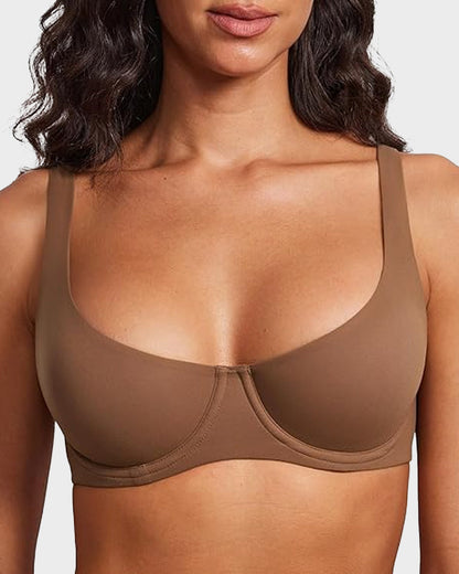 Seamless Underwire Balconette Bra — Unlined