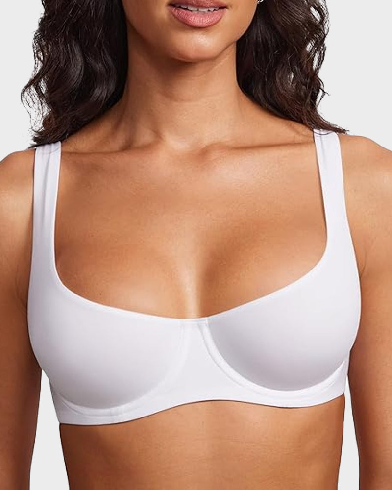 Seamless Underwire Balconette Bra — Unlined