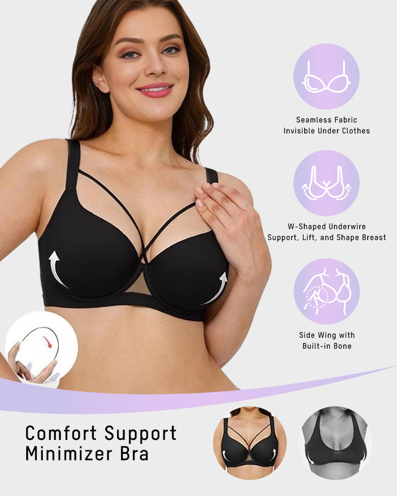 Bügel-BH mit runder Formung, Push-up, Minimizer und sexy Design
