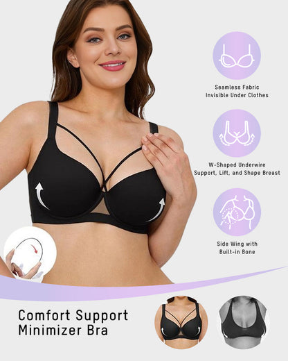 Bügel-BH mit runder Formung, Push-up, Minimizer und sexy Design