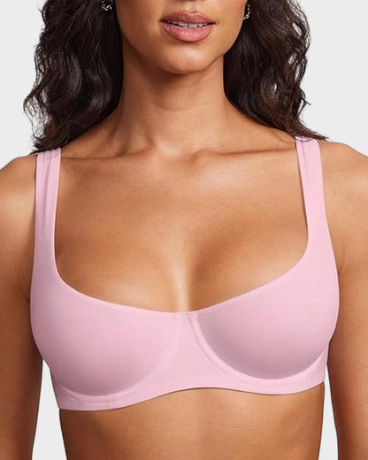 Seamless Underwire Balconette Bra — Unlined