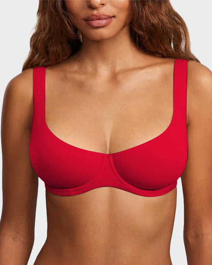 Seamless Underwire Balconette Bra — Unlined