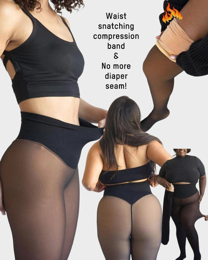Thermo-Leggings mit Shaping-Effekt, nahtlos