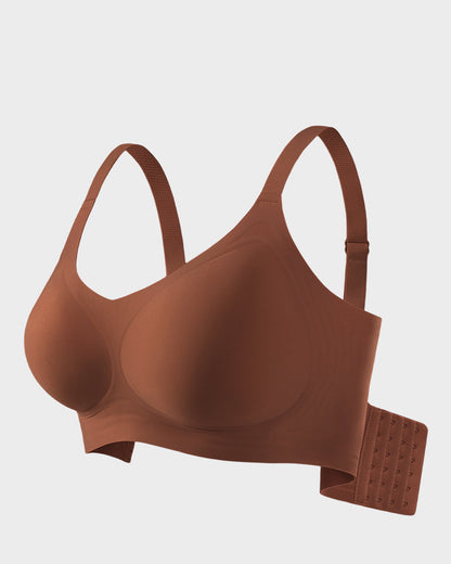 Wireless V-Neck Back-and-Side Smoothing Bra