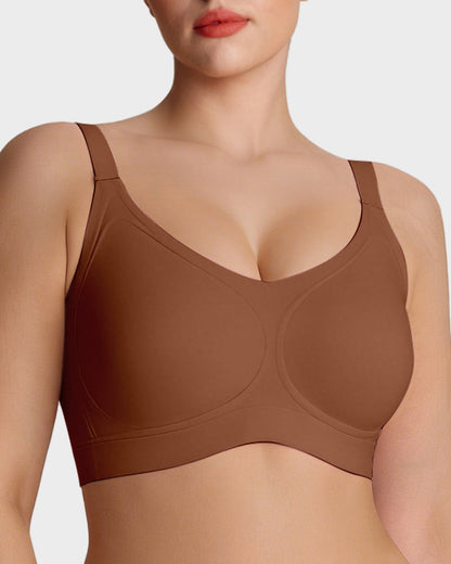 Wireless V-Neck Back-and-Side Smoothing Bra