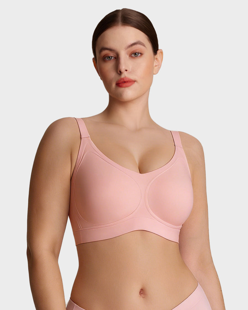 Wireless V-Neck Back-and-Side Smoothing Bra