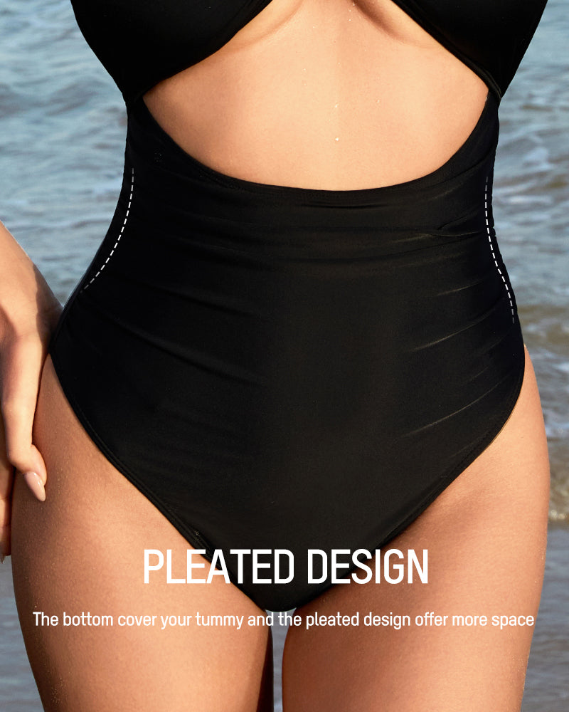 Maillot de Bain Une Pièce Échancré avec Découpes