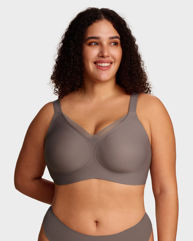 Bralette Sans Armature en Mesh avec Maintien