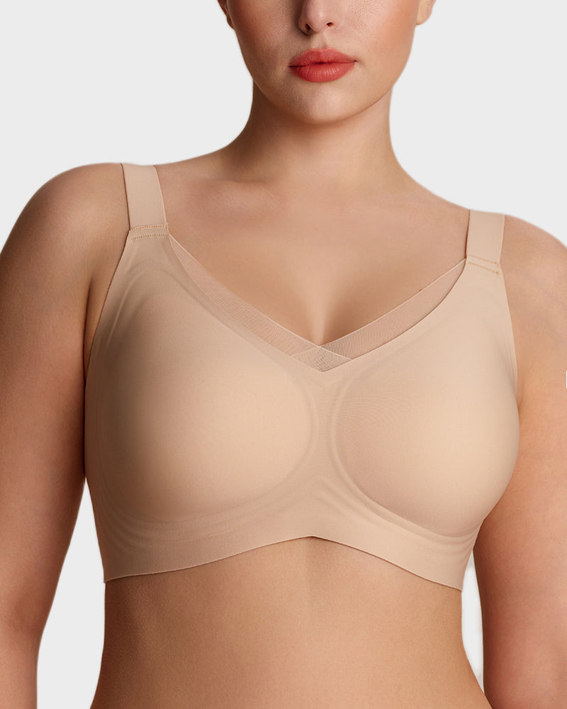 Bralette Sans Armature en Mesh avec Maintien