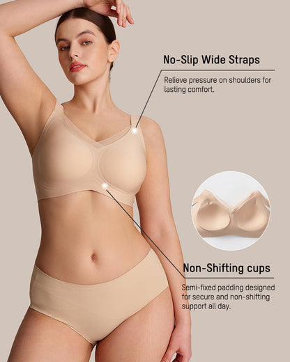 Bralette Sans Armature en Mesh avec Maintien