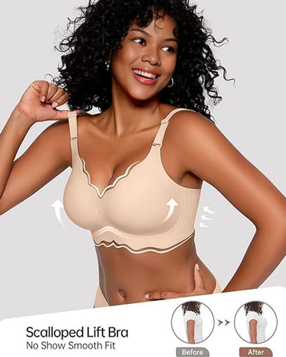 Jelly Bustier ohne Bügel — vollständige Bedeckung, gewellt