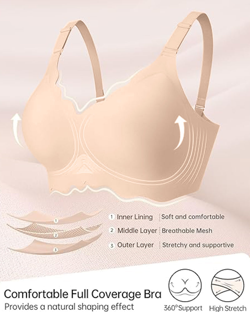 Jelly Bustier ohne Bügel — vollständige Bedeckung, gewellt