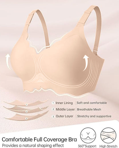 Jelly Bustier ohne Bügel — vollständige Bedeckung, gewellt