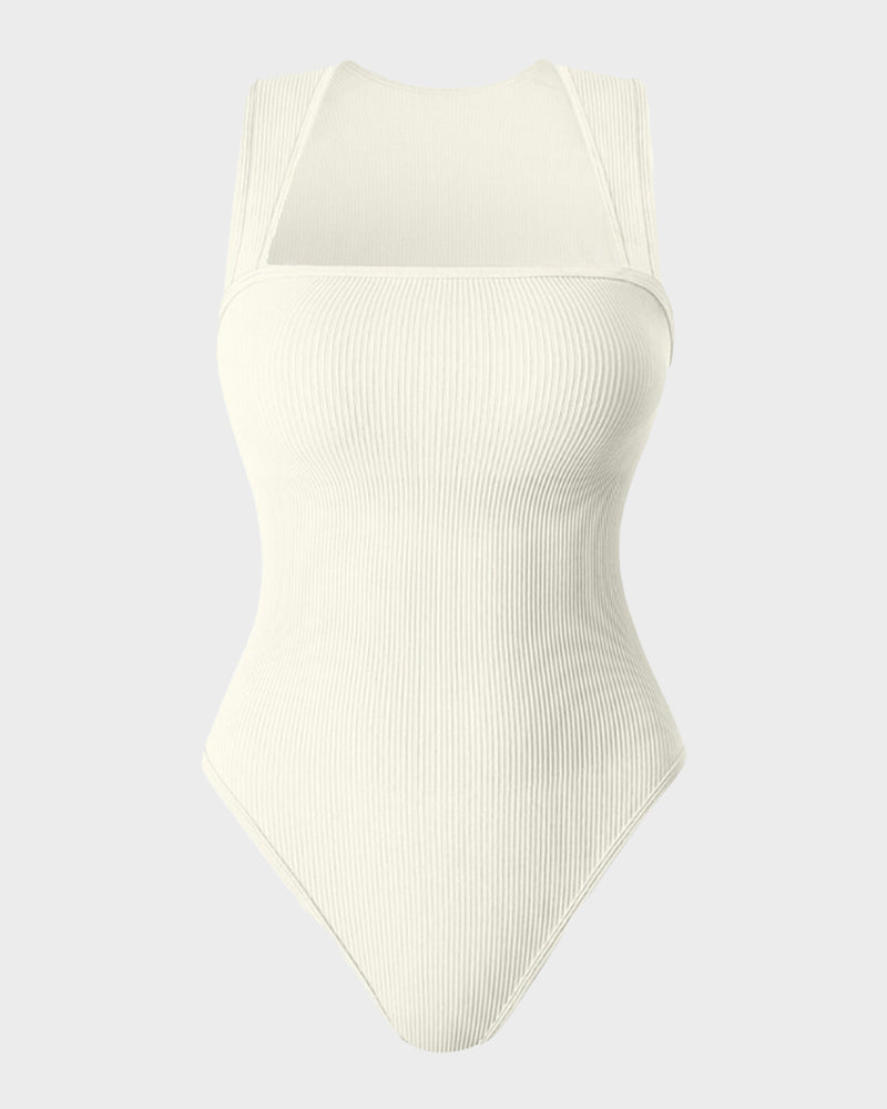 Sleeveless Tummy-Control Tank Bodysuit