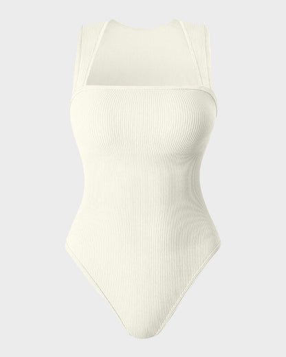 Sleeveless Tummy-Control Tank Bodysuit