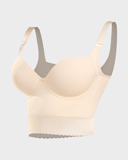 Longline Push-Up Bra with Built-In Shapewear