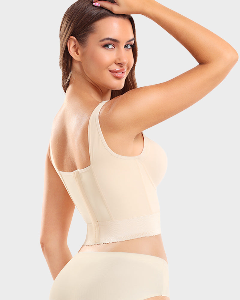 Longline Push-Up Bra with Built-In Shapewear