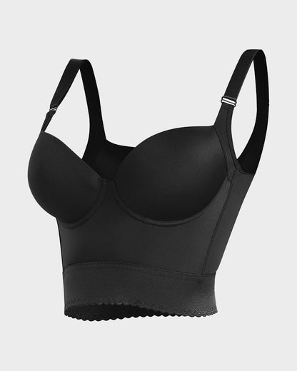 Longline Push-Up Bra with Built-In Shapewear