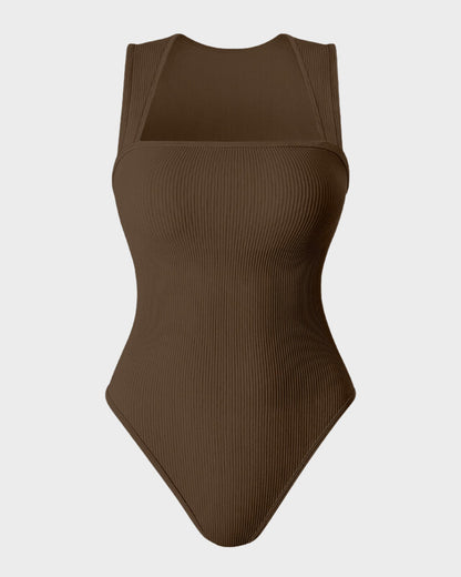 Sleeveless Tummy-Control Tank Bodysuit