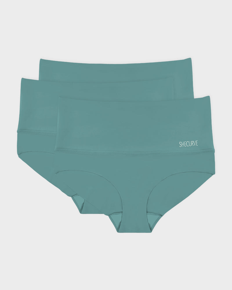 3er-Pack Formhöschen mit hoher Taille und flachem Bauch