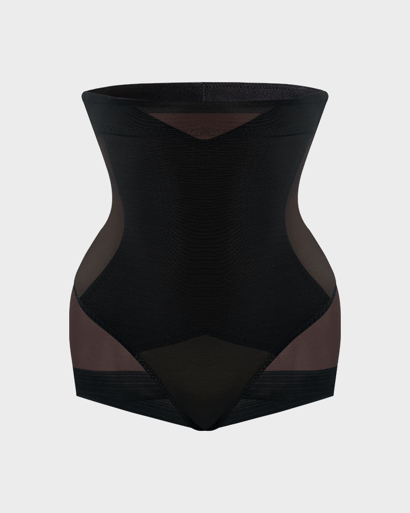 High-Waisted Mesh Shaping Panty