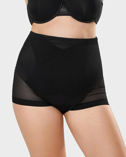High-Waisted Mesh Shaping Panty
