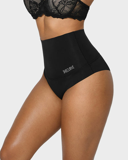 3er-Pack Formhöschen mit hoher Taille und flachem Bauch