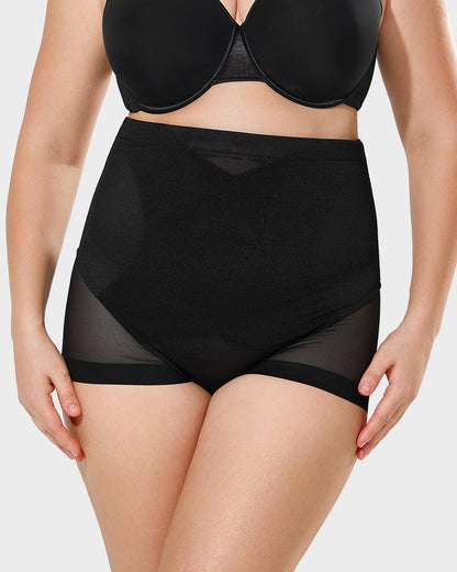 High-Waisted Mesh Shaping Panty
