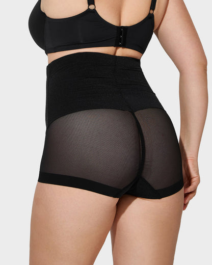 High-Waisted Mesh Shaping Panty