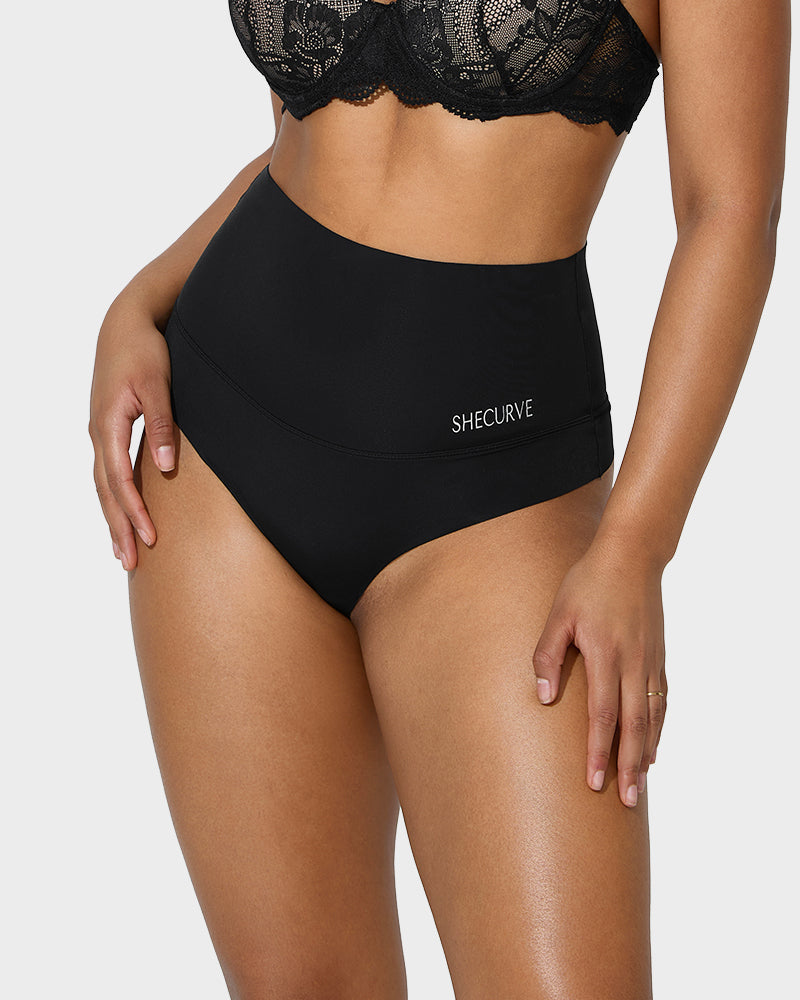 3er-Pack Formhöschen mit hoher Taille und flachem Bauch