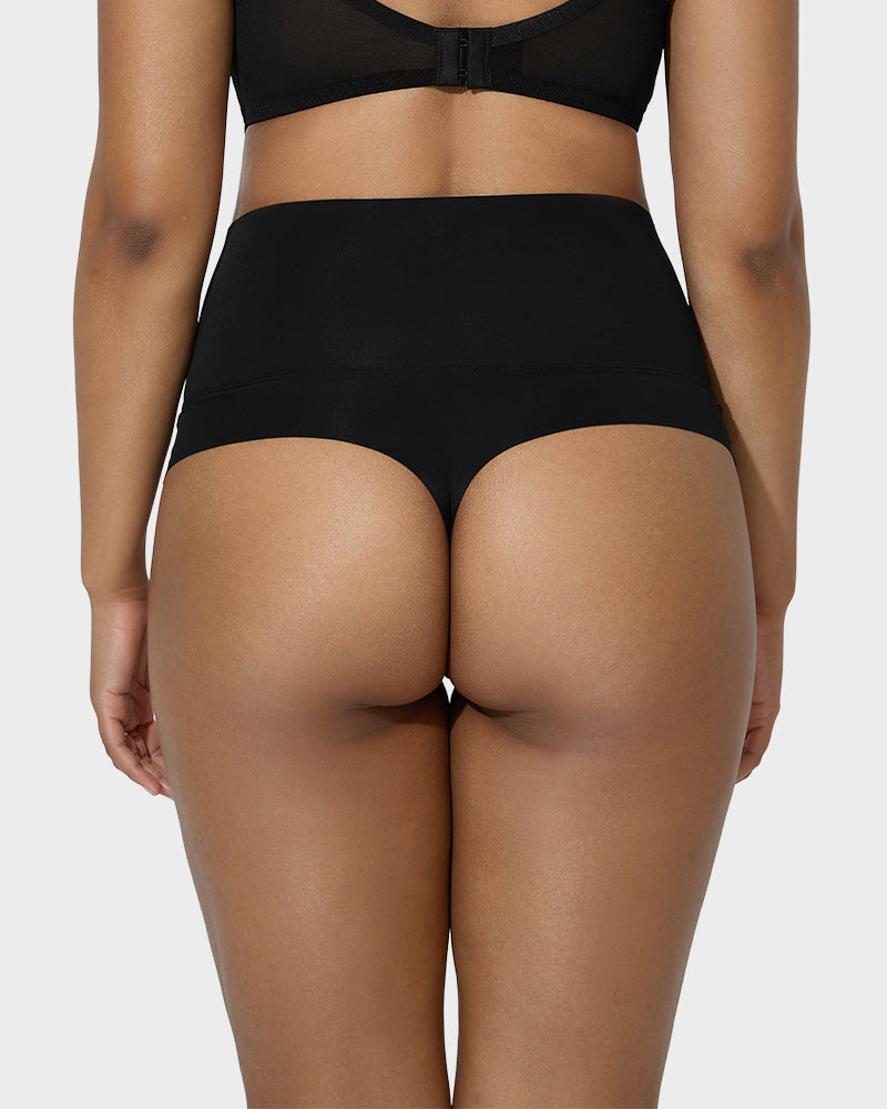 High-Rise Seamless Thong Panty — 3-Pack