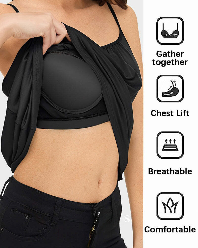 Fly-Free Cooling Cami with Built-In Bra