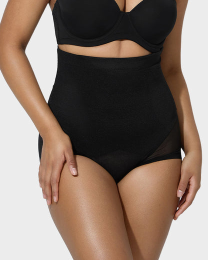 High-Waisted Mesh Shaping Panty