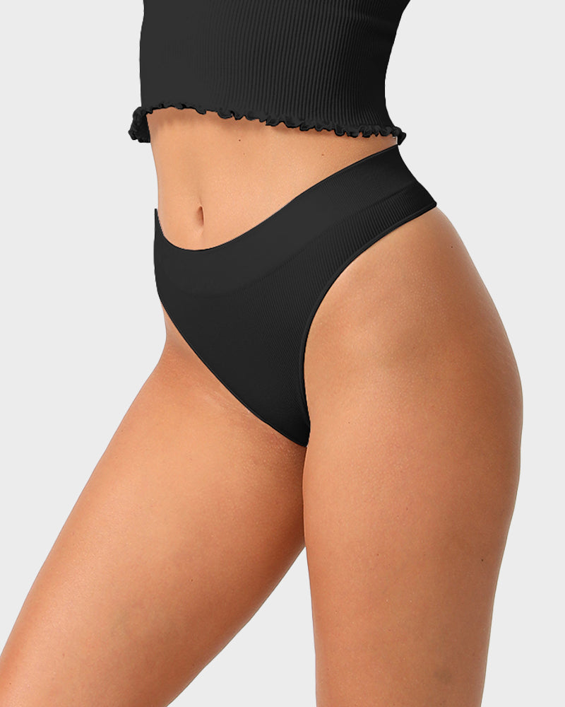 Nahtloser Low-Rise Tanga für den Alltag (3er-Pack)