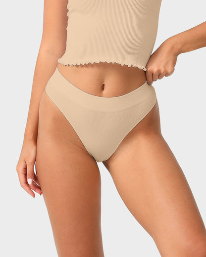 Nahtloser Low-Rise Tanga für den Alltag (3er-Pack)
