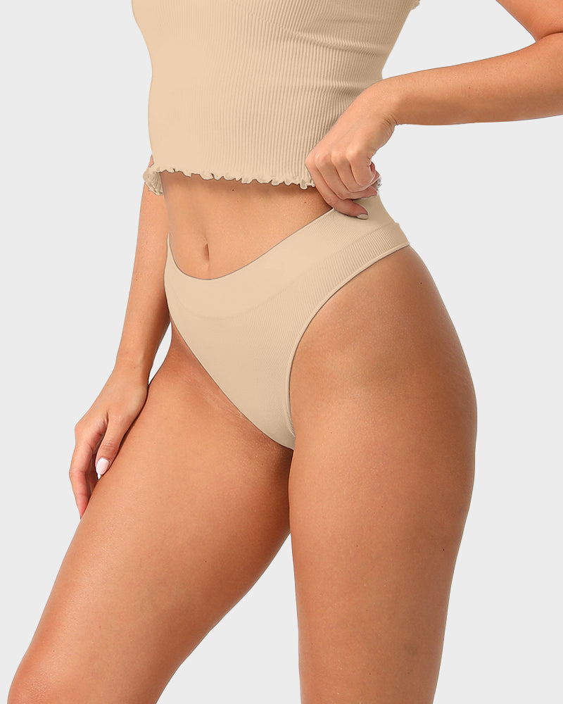 Nahtloser Low-Rise Tanga für den Alltag (3er-Pack)