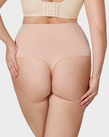 High-Rise Seamless Thong Panty — 3-Pack