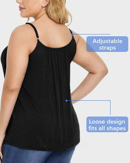 Fly-Free Cooling Cami with Built-In Bra